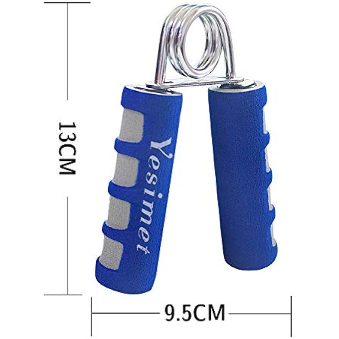YESIMET 2 Pack Hand Grip Strengthener Set,Finger Gripper- Soft Foam Hand Exerciser For Quickly Increasing Wrist Forearm And Finger Strength (Blue) - Image 4