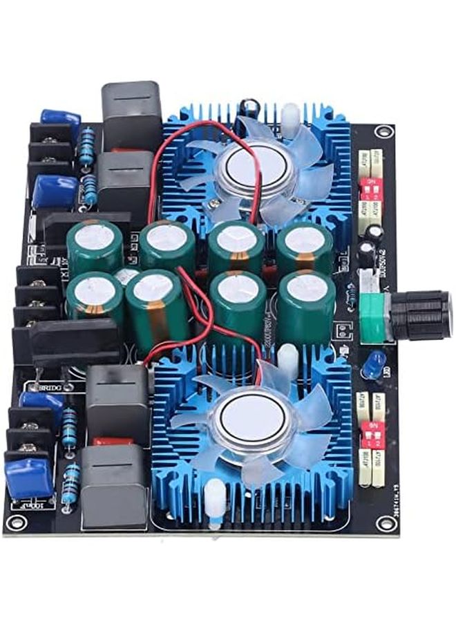 T54TH Chip 2 Channel 420W Power Amplifier Board Module with Cooling Fan - Image 3