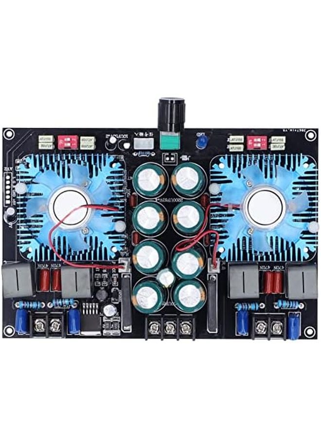 T54TH Chip 2 Channel 420W Power Amplifier Board Module with Cooling Fan - Image 1