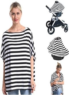 Genovega Bamboo Nursing Breastfeeding Cover Car Seat Canopy for Infant Baby 