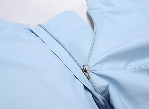 GIISAM Mens Windproof Jacket Waterproof Lightweight Mountain Sport Jacket for Men Hooded Windbreaker Raincoat(Skyblue,M) - Image 5