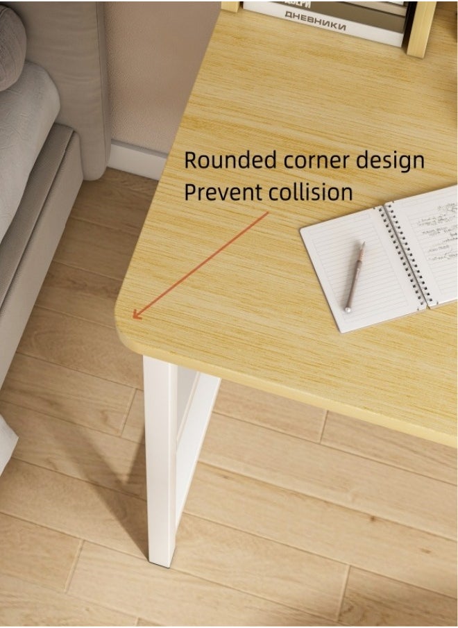 Shofenkei - Shofenkei Space-Saving Study Desk with Shelves, Multipurpose Home Officedesk : Perfect for Computer, Writing, and Book Storage 110*126*50 cm - Image 1