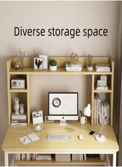 Shofenkei Shofenkei Space-Saving Study Desk with Shelves, Multipurpose Home Officedesk : Perfect for Computer, Writing, and Book Storage 110*126*50 cm  - Image 2