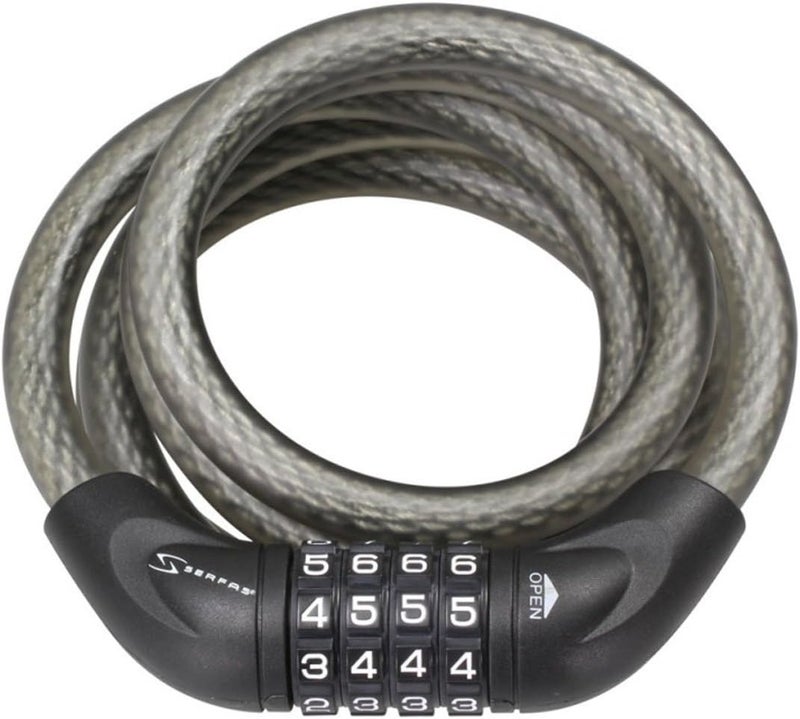 Serfas 5ft X 12mm Bicycle Combination Lock  CL12