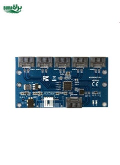 SATA2.0 3Gbps JMB321 Chip SATA Expansion Card 1 to 5 Port Riser Card
