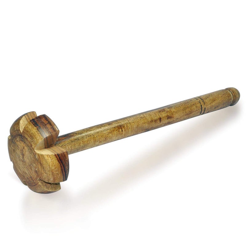 Homenique Made in India handicrafts Wooden Hand Blender 12 inch Brown