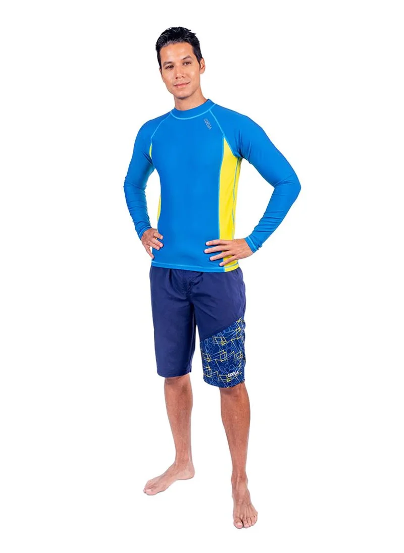 COEGA SUNWEAR COEGA Mens Swim Capris - Navy Geometric