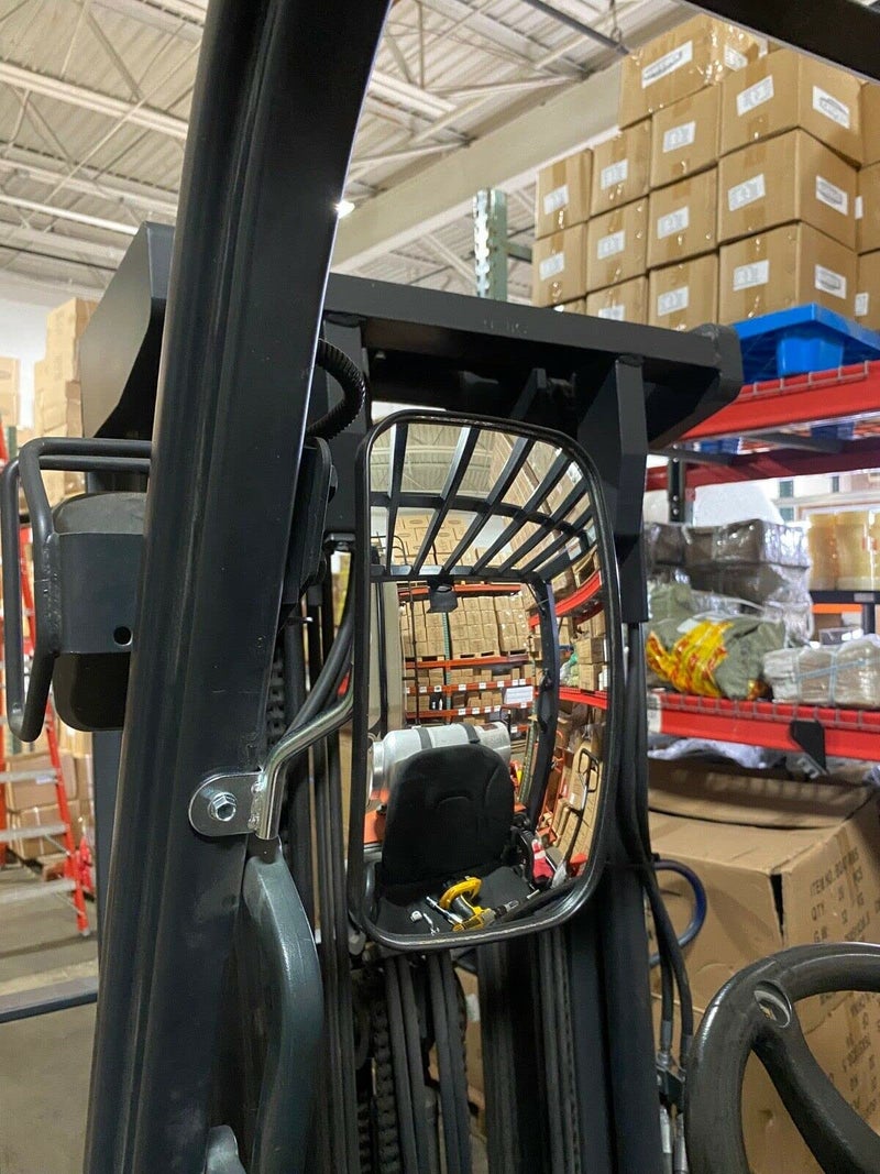 Universal Rear or Side View Mirror 4 58x8 for Forklifts wMounting Arm