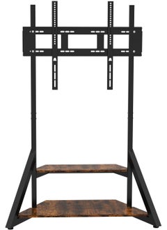 Rubik Large Floor TV Stand For 40-75 Inch TVs, Floor Standing Mount with Shelves Fit for TVs Displays & Smartboards, Modern Heavy Duty Entertainment Center, Holds 100KG (40-75 Inch TVs)  - Image 2