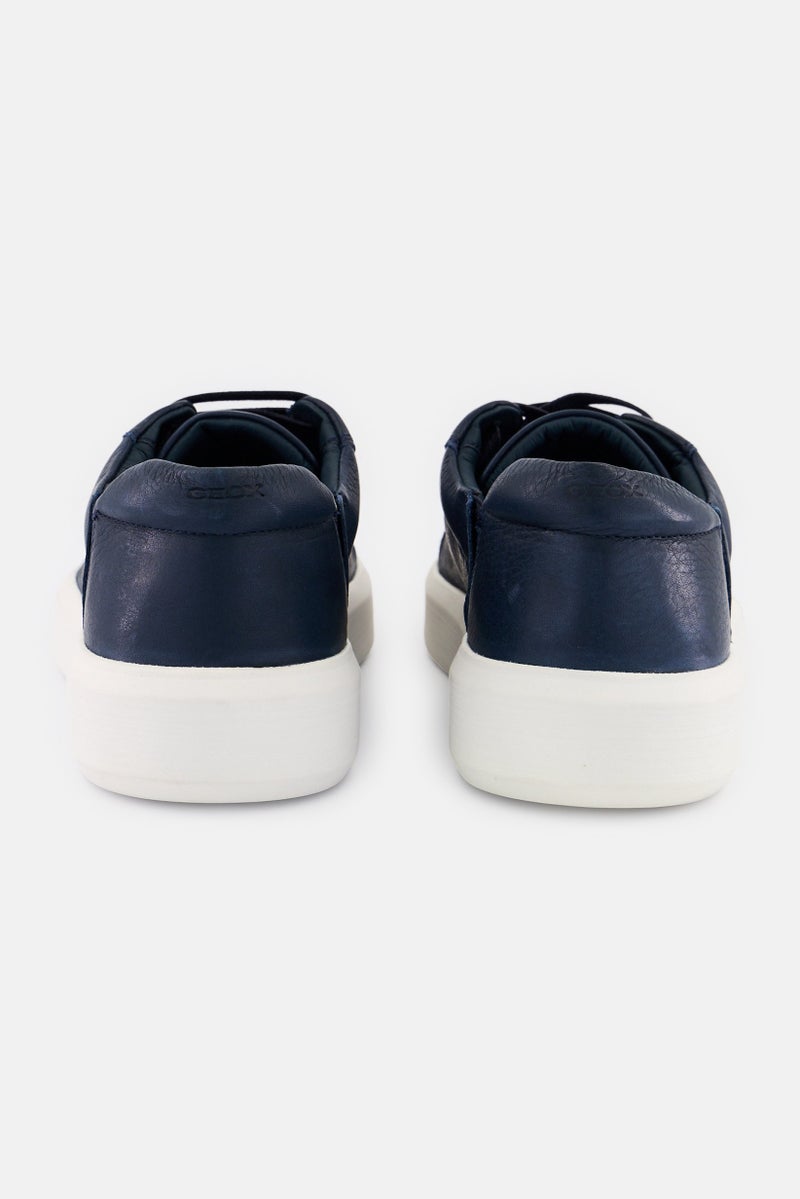 GEOX Men U Velletri B Lace Up Casual Shoes, Navy - Image 4