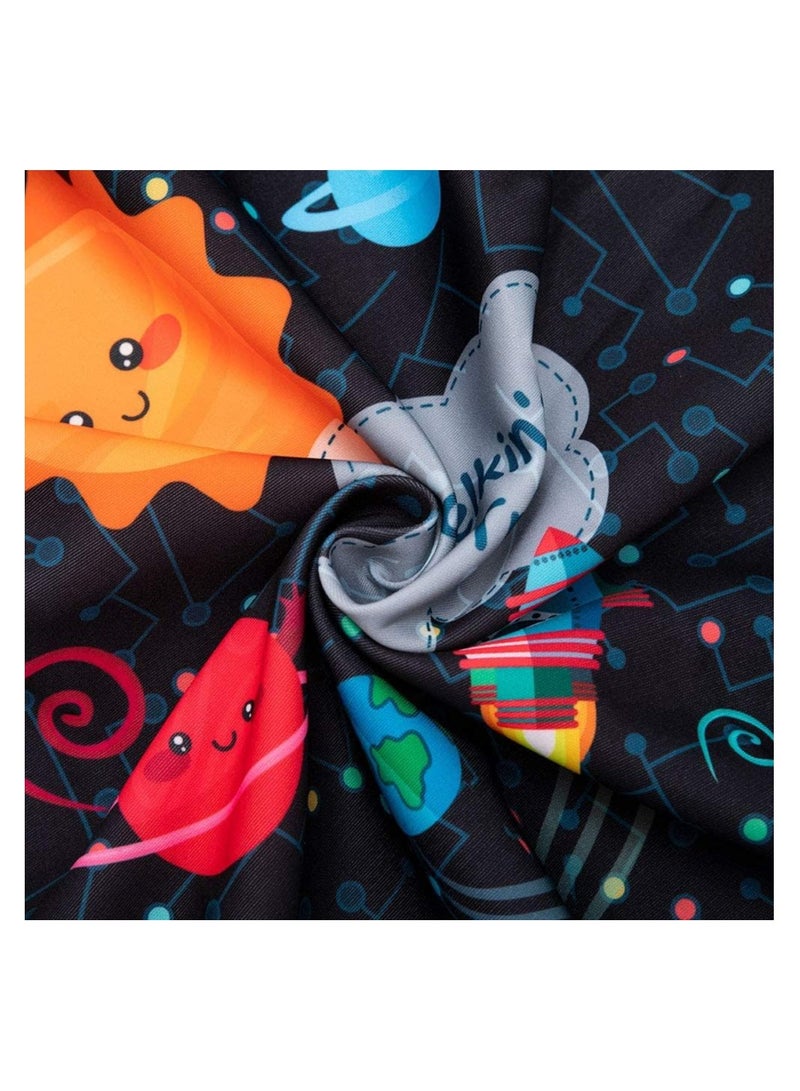 Excefore غطاء حقيبة سفر قابل للغسل في الماء، أغطية واقية من مادة الإسباندكس المرنة المضادة للخدش لحقيبة عربة مقاس 18-32 بوصة لرحلات العمل والمدرسة والاستخدام اليومي (م) - Image 4