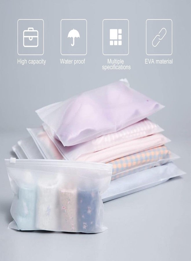 ZURATO Polyethylene 5pc Set Transparent Packing Bags for Travelling, Zip Bags for Clothes, Cosmetic, Jewellery, Tolitary, Shoes Storage Bag for Travel Organizer, Zip Lock Bag with Air Vent Hole(1 Set) - Image 4