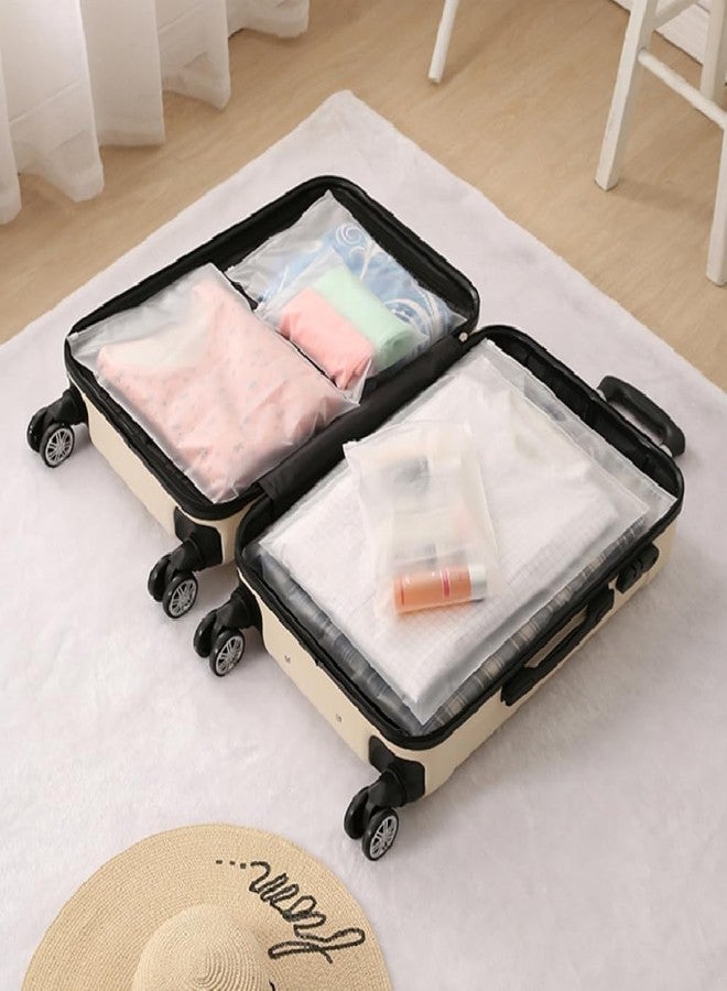 ZURATO Polyethylene 5pc Set Transparent Packing Bags for Travelling, Zip Bags for Clothes, Cosmetic, Jewellery, Tolitary, Shoes Storage Bag for Travel Organizer, Zip Lock Bag with Air Vent Hole(1 Set) - Image 3