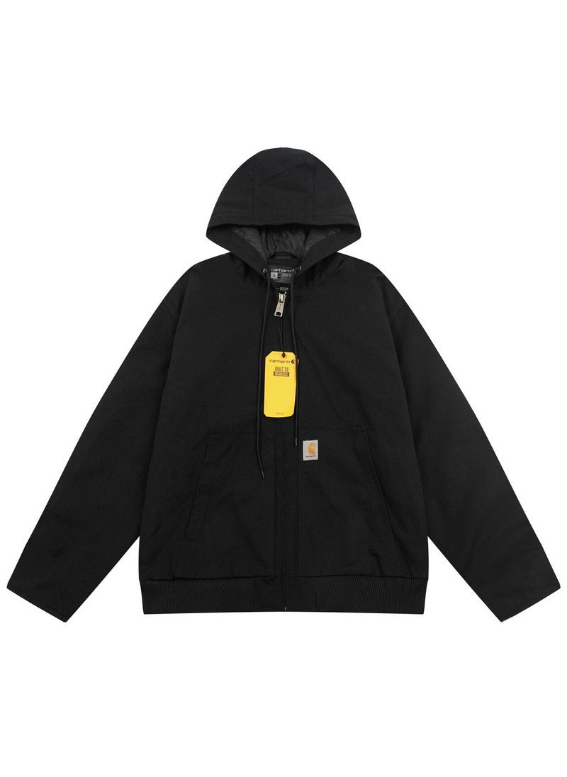 Generic - In-Stock Carharrt American Style Thickened Work Jacket J130 Hooded Casual Canvas Coat For Loose Fit Regular Length Jacket Green [regular] - Image 1