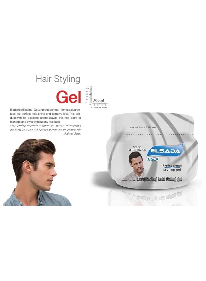 السادا جل شعر من السادا، 500 مل، لون رمادي - Image 2