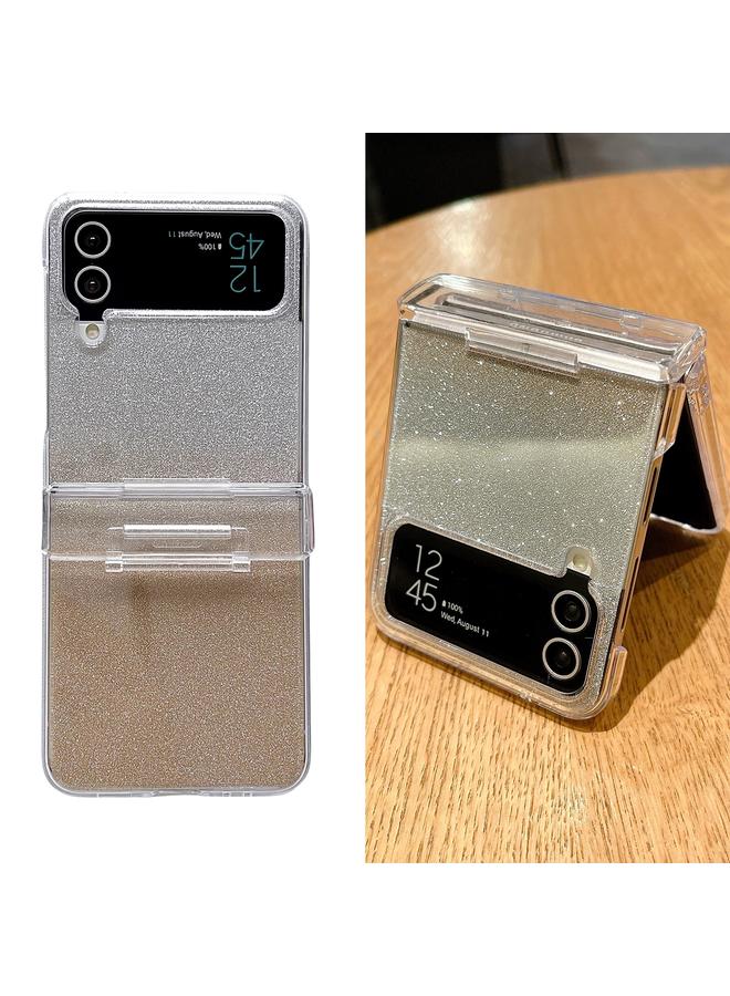 اس-توب جراب لهاتف Samsung Galaxy Z Flip4 5G مصنوع من الجلد ومصنوع من مادة البولي كربونات والورق المقاوم للصدمات - Image 2