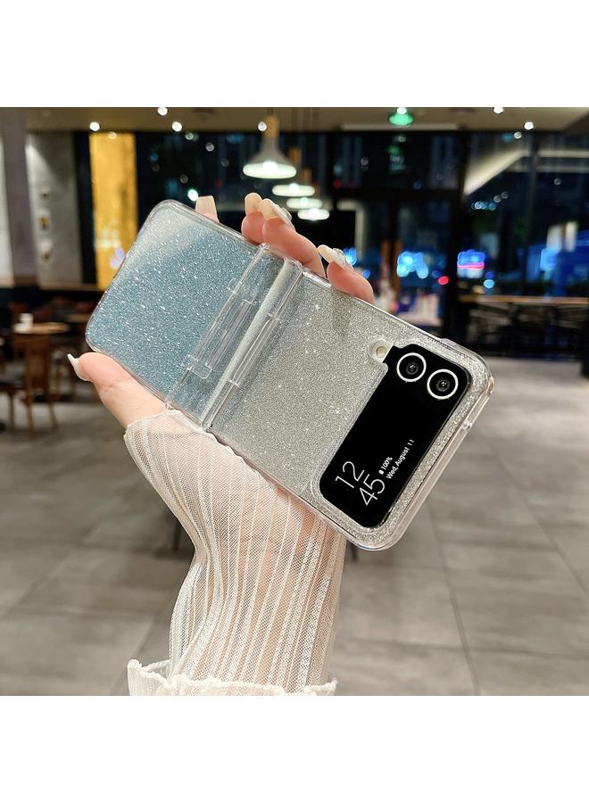 اس-توب جراب لهاتف Samsung Galaxy Z Flip4 5G مصنوع من الجلد ومصنوع من مادة البولي كربونات والورق المقاوم للصدمات - Image 4