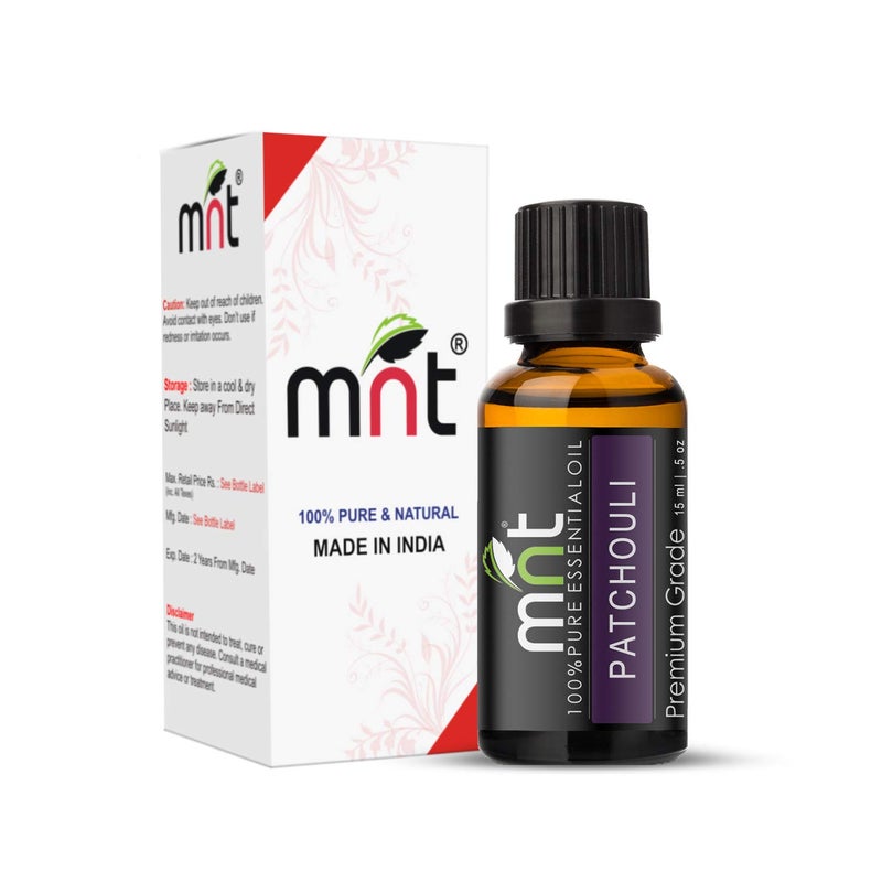 MNT MNT Patchouli Essential Oil 100 Pure Natural Therapeutic Grade for Aromatherapy Moisturizing Dry Skin Skincare 15ML  - Image 1