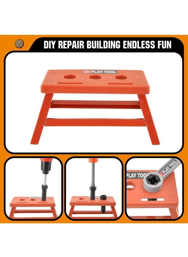 مجموعة أدوات للأطفال – مجموعة أدوات للأطفال المتعصبين 41 قطعة ، مع الماس لعبة إلكترونية ، لعبة التظاهر واللباس حتى لعبة للأطفال الصغار ، ومناسبة للأطفال 3 سنوات من العمر الفتيان والفتيات لعبة مجموعة + - Image 4