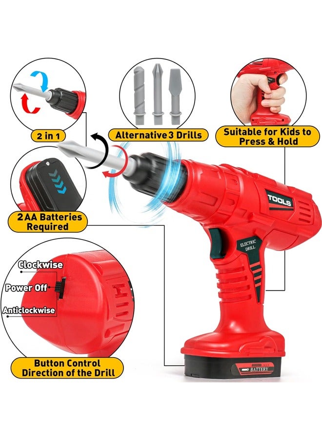 مجموعة أدوات للأطفال – مجموعة أدوات للأطفال المتعصبين 41 قطعة ، مع الماس لعبة إلكترونية ، لعبة التظاهر واللباس حتى لعبة للأطفال الصغار ، ومناسبة للأطفال 3 سنوات من العمر الفتيان والفتيات لعبة مجموعة + - Image 3