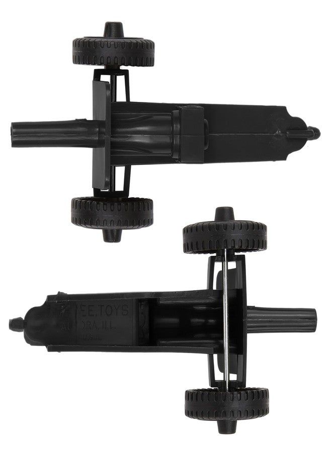 Tim Mee Toy TimMee M3 Artillery - Black 4pc Plastic Army Men Cannon Playset - Made in USA - Image 3