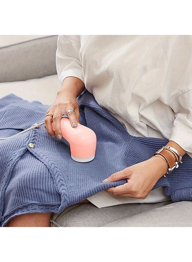 Pink USB Powered Lint Remover for Clothes Efficient Fuzz Pill and Pet Hair Remover Travel Friendly - Image 5