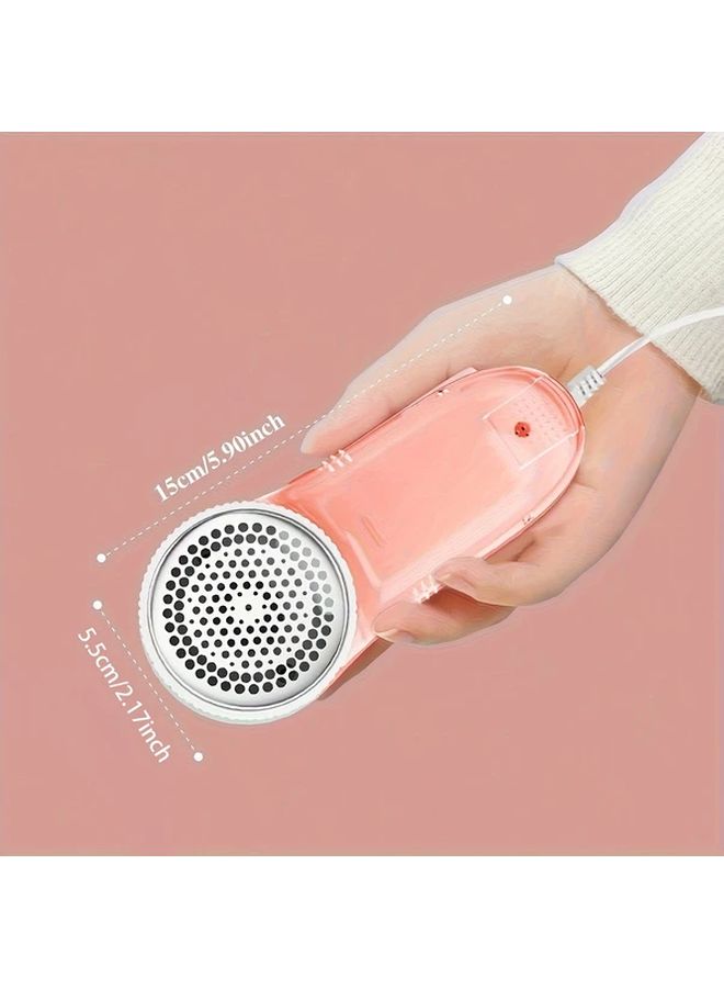 Pink USB Powered Lint Remover for Clothes Efficient Fuzz Pill and Pet Hair Remover Travel Friendly - Image 2