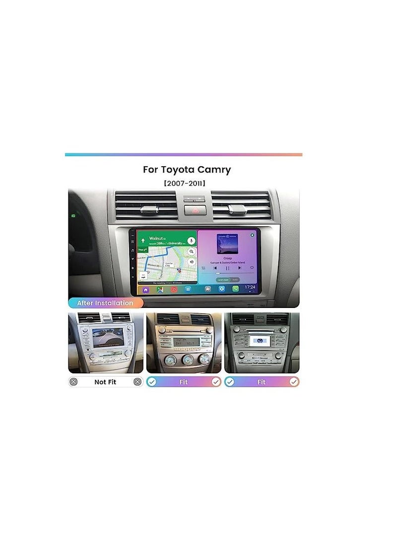 ROYAL - Navigation Car Audio System 7-inch 1080P HD Touch Screen 1+32GB Navigation for TOYATA Camry (2007-2011) GPS/Wifi/Android/USB/Bluetooth/Radio/Music/AHD/4-Core GRAY (DYT-9001-MTK6580) - Image 2