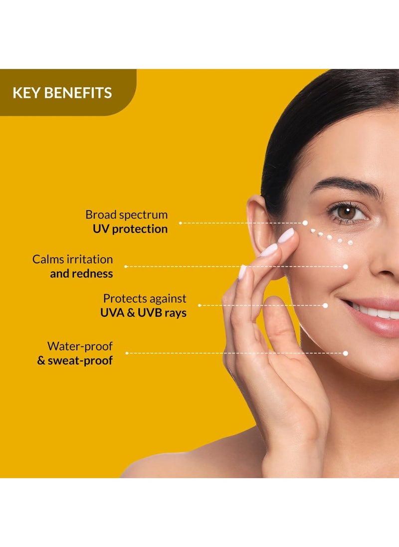 shadow sunscreen spf 50 plus cream sunscreen for dry skin uva and uvb protection non greasy and water resistant 40gm
