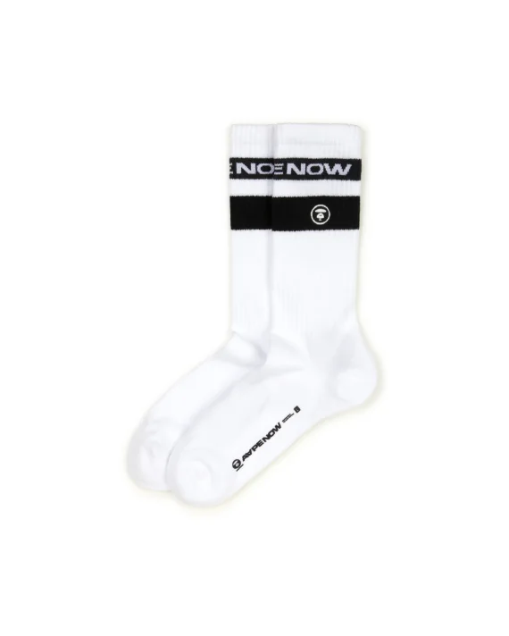 AAPE AAPENOW moonface stripe socks