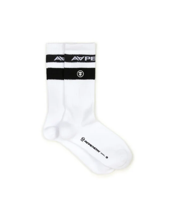 AAPE AAPENOW moonface stripe socks