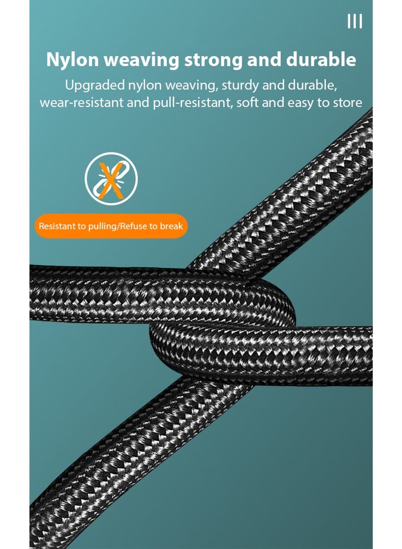 USB C Cable 1M / 1.5M Nylon Braided 100W Power Delivery PD Fast charge Cable USB type C To type-C For iPhone 16 15 Pro Max iPad MacBook Samsung Laptop Lenovo Dell Xiaomi - Image 4