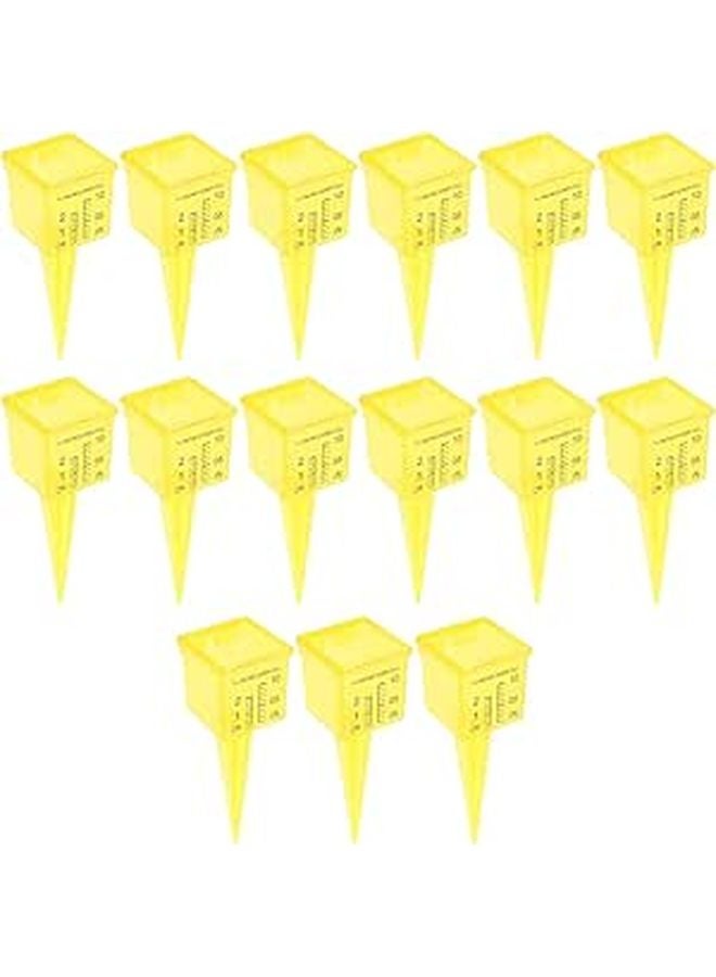 15Pcs Outdoor Rain Gauge 1.5 Inch Wide Mouth Weather Monitoring Tool for Garden Lawn - Image 1
