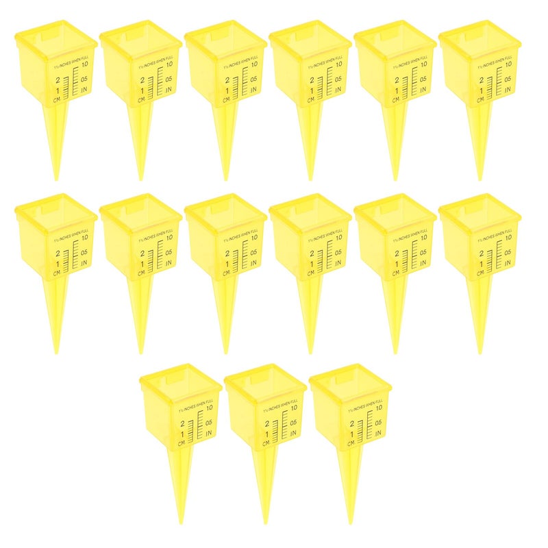 15Pcs Outdoor Rain Gauge 1.5 Inch Wide Mouth Weather Monitoring Tool for Garden Lawn - Image 2