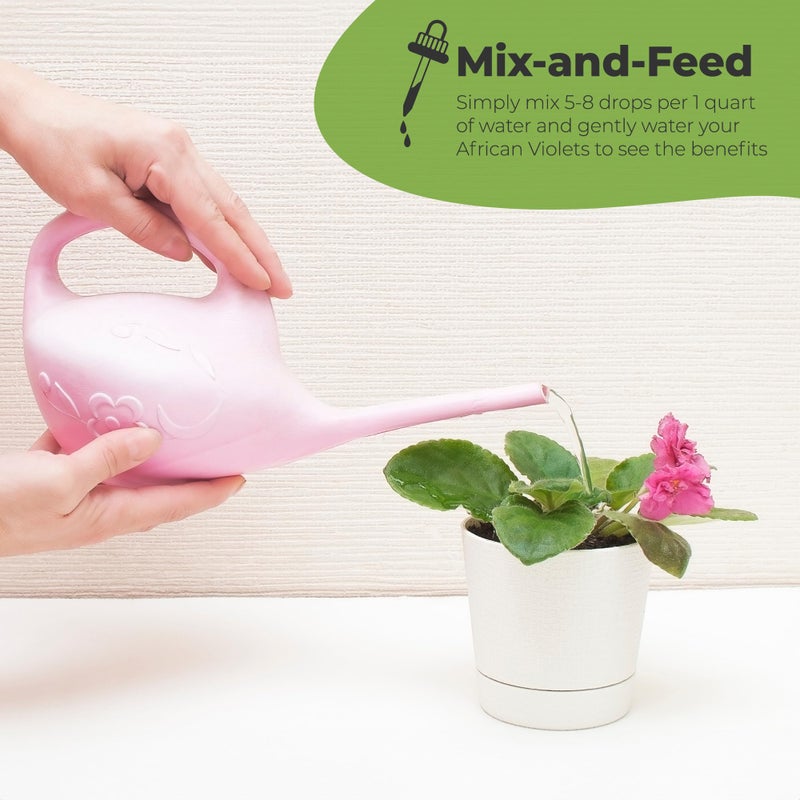 PERFECT PLANTS Liquid African Violet Food Drops by Perfect Plants | Fertilizer for Your Live Indoor Flowering Plant Garden | Packed with Premium Nutrients and Plant Foods | NPK 2-2-2 (4oz) - Image 3