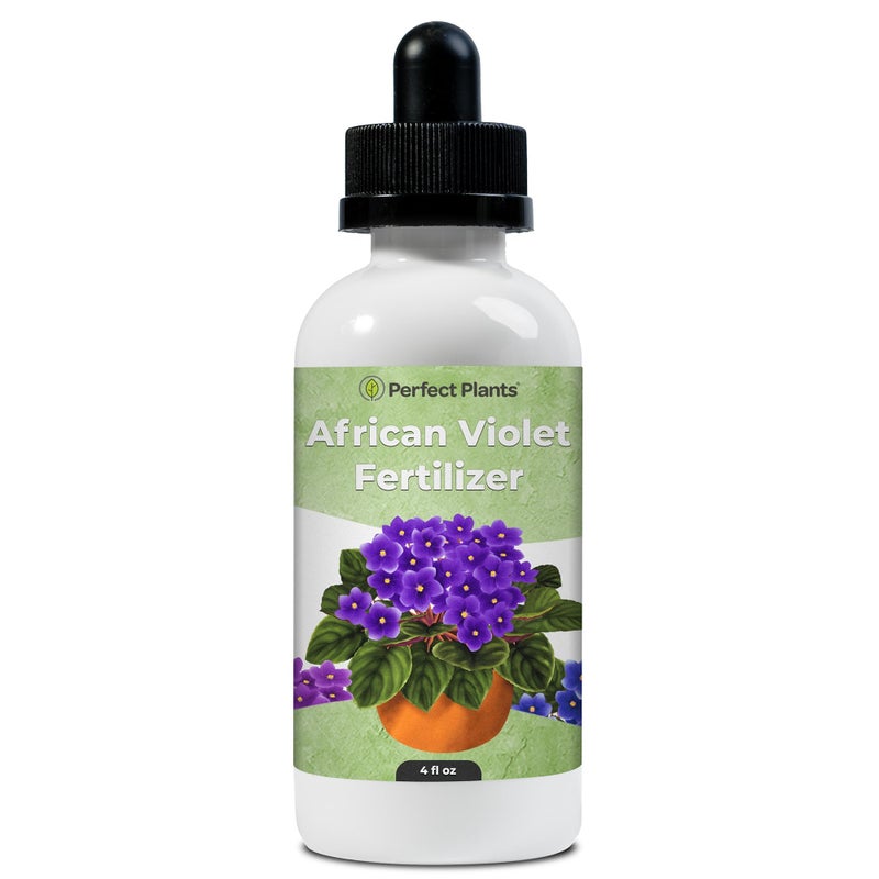 PERFECT PLANTS Liquid African Violet Food Drops by Perfect Plants | Fertilizer for Your Live Indoor Flowering Plant Garden | Packed with Premium Nutrients and Plant Foods | NPK 2-2-2 (4oz) - Image 1