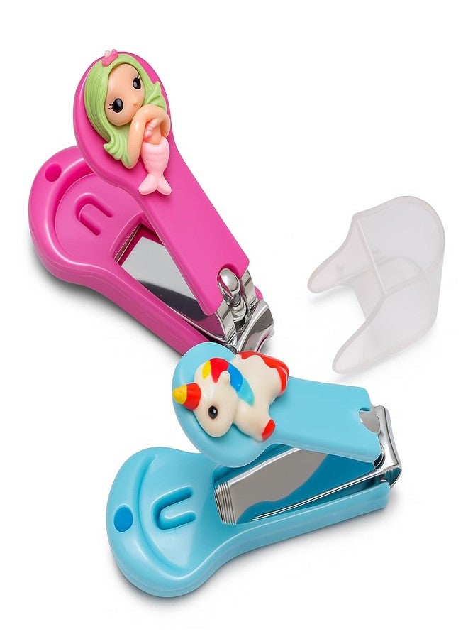 Radiance™ Safe & Gentle Kids Nail Cutter| Easy-to-Use Baby Nail Clipper for Tiny Fingers with Cover (Random Design, Pack of 2) - Image 1
