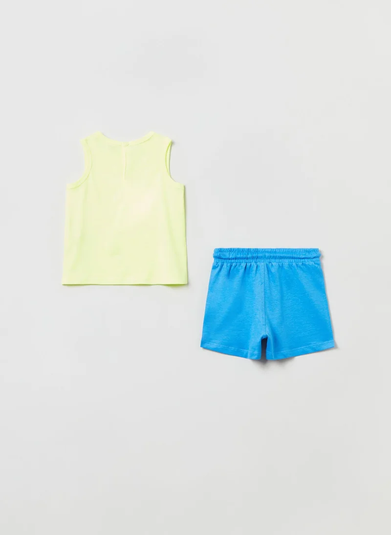 Ovs Lightweight Cotton Jogging Set With Print