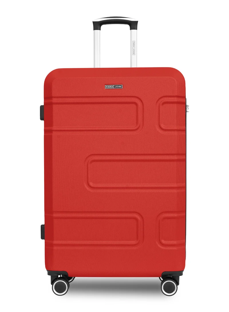 Cabin Size Lightweight ABS Hardside Spinner Luggage Trolley -20 Inch | Carrying 10KG 8 Wheel Hardshell Suitcase-Red