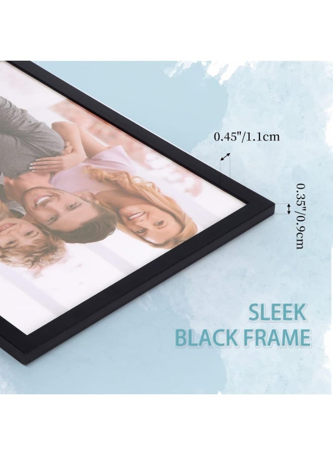 8x11 Picture Frame Black Set of 18, Lightweight Certificate Frames for Award Diploma Document office Wall or Tabletop Display - Image 4
