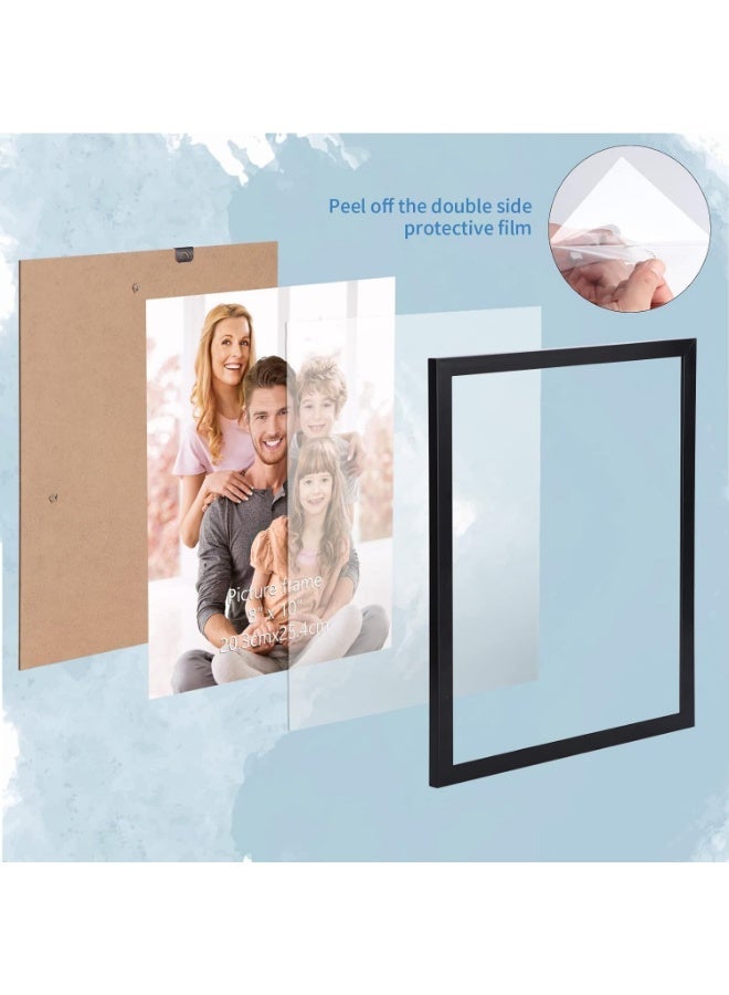 8x11 Picture Frame Black Set of 18, Lightweight Certificate Frames for Award Diploma Document office Wall or Tabletop Display - Image 5