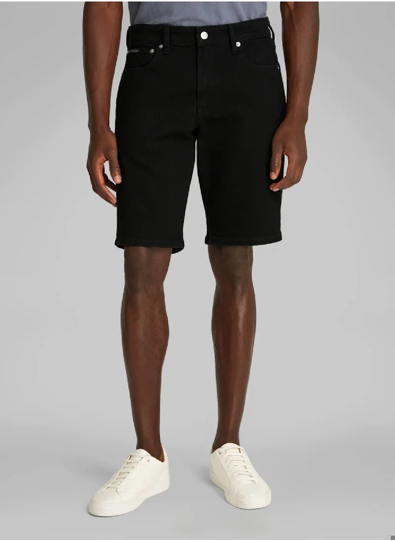 Calvin Klein Jeans Men's Denim Shorts - Cotton, Black