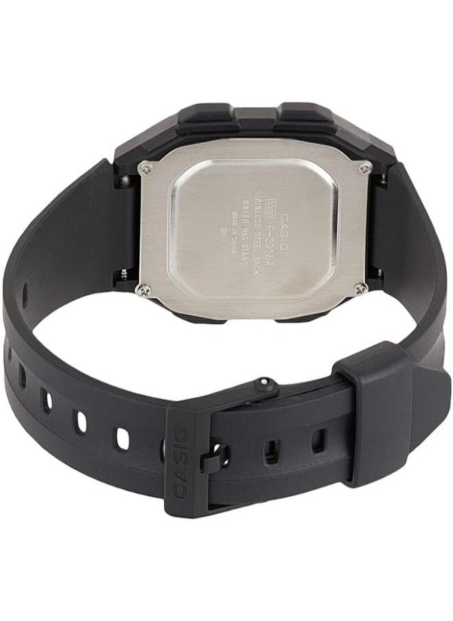 CASIO - Casio Mens Quartz Watch, Digital Display and Rubber Strap F-91W-3DG - Image 1