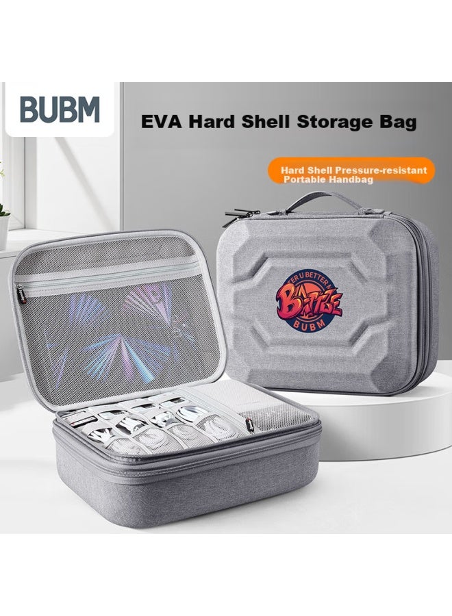Bubm Digital Storage Bag Hard Shell Eva Case Large Size For Data Cables, Hard Drives, Headphones And Accessories, Portable For Travel - Image 1