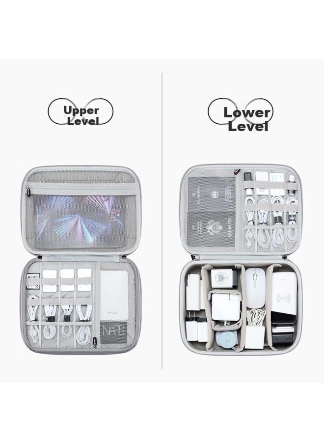 Bubm Digital Storage Bag Hard Shell Eva Case Large Size For Data Cables, Hard Drives, Headphones And Accessories, Portable For Travel - Image 3