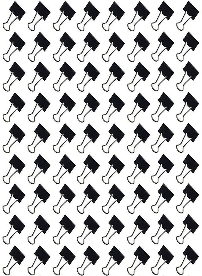 Bambalio Binder Clips 25mm Black Set of 6 Dozen (72 Pieces) - Image 1