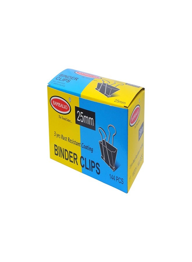 Bambalio Binder Clips 25mm Black Set of 6 Dozen (72 Pieces) - Image 5