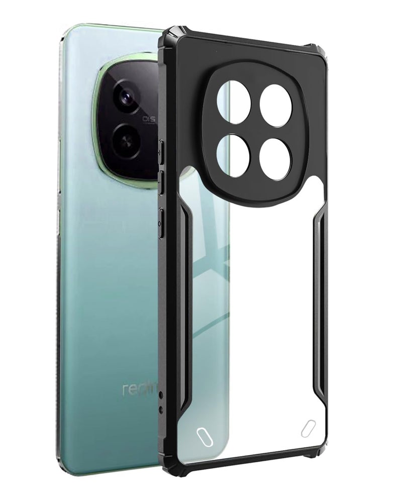 SPAZY CASE® Realme P2 Pro 5G Back Cover | Transparent Crystal Clear Hard PC Back Case with TPU Bumper, Drop Protection Case Cover for Realme P2 Pro 5G - Image 1