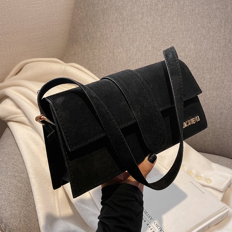 This Year'S Trendy Frosted Underarm Bag Autumn Internet Celebrity Style Versatile Single-Shoulder Textured Letter Crossbody Women'S Bag - Image 5