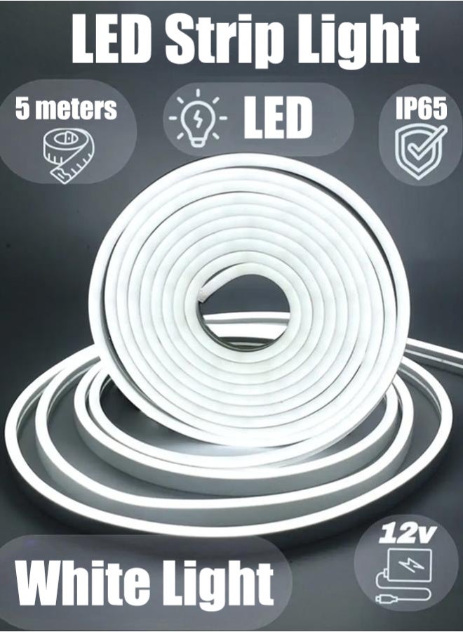 Home Decor Led 5M LED Light Strip,Outdoor IP65 Waterproof, Flexible DIY Design,Ideal for TV Backlighting, Gaming Room, Bedroom, and Indoor Decor Lengths - Image 1